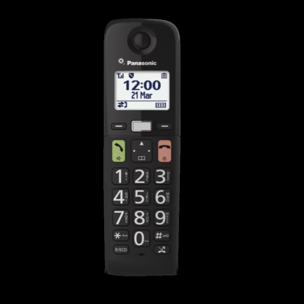 PANASONIC Bežični telefon KX-TGU110FXB, crna - 19924-1
