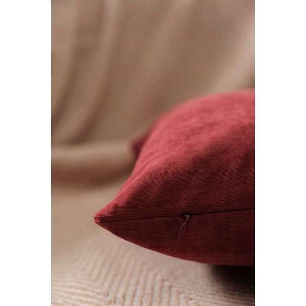 DEKOR DOM Dekorativna jastučnica 45x45cm Panoroma, bordo - 024450