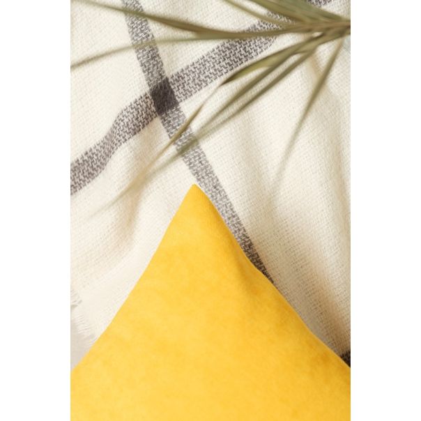 DEKOR DOM Dekorativna jastučnica 45x45cm Panoroma, oker - 024457