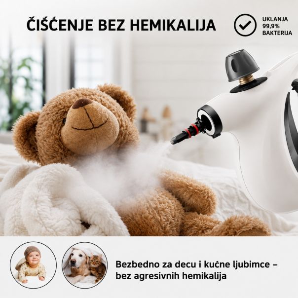 Paročistač, prenosivi, 1050W, 450 ml, beli - EP3213910