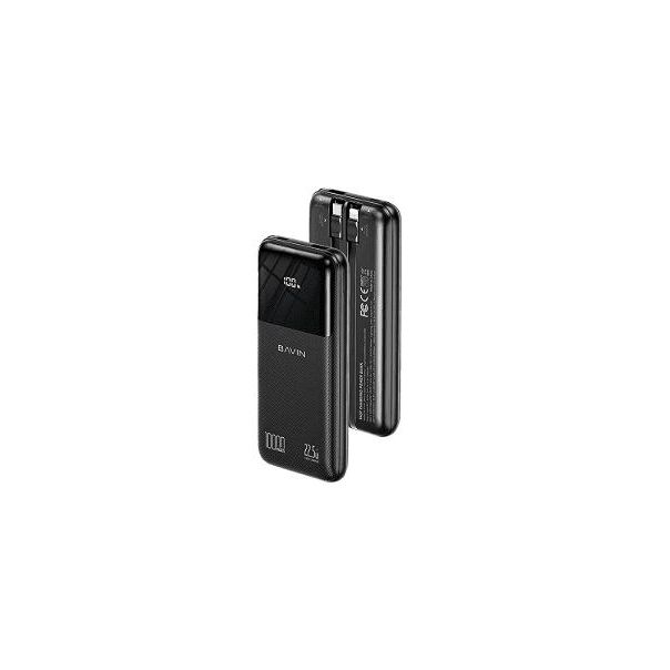 BAVIN Power Bank 10000mAh 22.5W sa ekranom, crna - EP3073284
