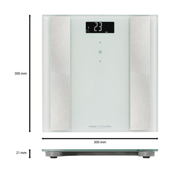 PROFI CARE Telesna vaga 8u1 PC-PW3007FA, bela - PC-PW3007FABELA