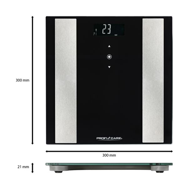 PROFI CARE Telesna vaga 8u1 PC-PW3007FA, crna - PC-PW3007FACRNA