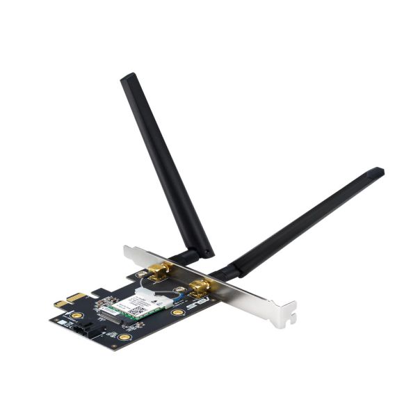 ASUS Mrežna kartica PCE-BE6500 WiFi 7/PCI-E /6GHz band, 4096-QAM/BT5.4, WPA3/2 antene - EP2632327