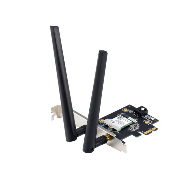ASUS Mrežna kartica PCE-BE6500 WiFi 7/PCI-E /6GHz band, 4096-QAM/BT5.4, WPA3/2 antene - EP2632327