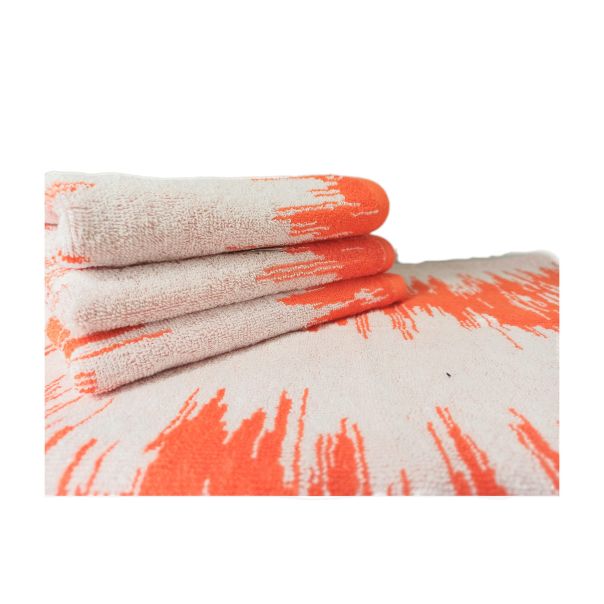 Peškir abstract narandžasti 70x130cm - VLK000601-Narandžast