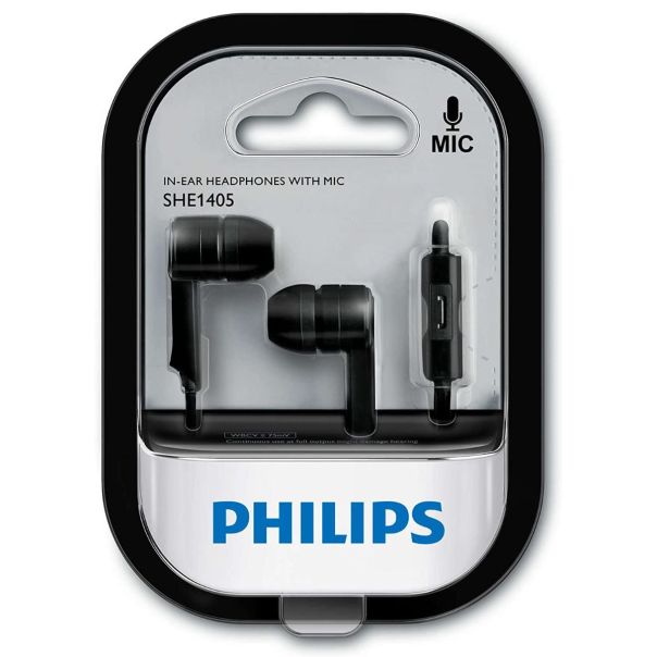 PHILIPS Slušalice za telefon SHE1405BK, crna - 17619
