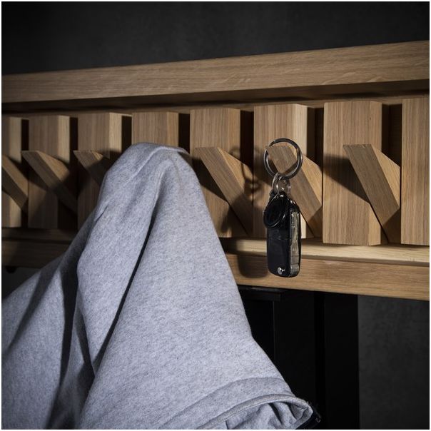 MEDA FURNITURE Drveni čiviluk za zid Piano - CiviPiano