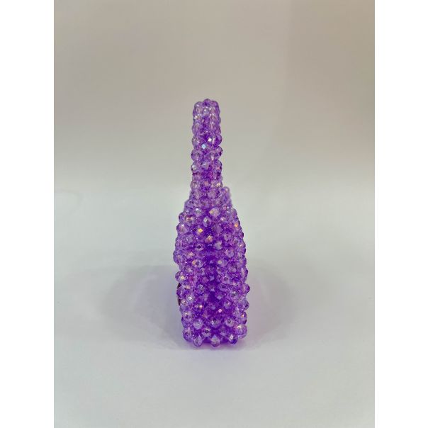 AZIBI Ženska torba od kristalnih perli Piccolina, lavanda - 103-1-1-1-1