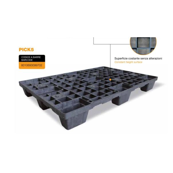 ARTPLAST Plastična paleta  1200 x 800 x 140 mm - PICK5-ART