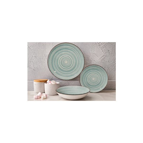CUNGU Set tanjira 12/1 Green porcelan, zelena - EP3203108