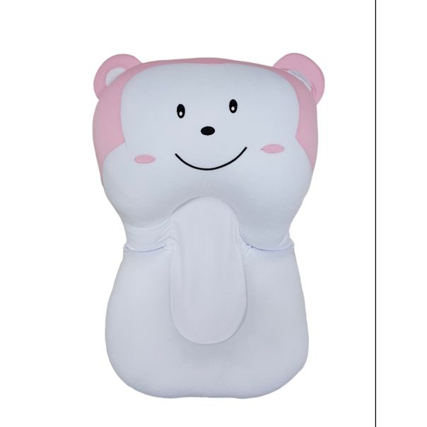 FIMBABY Podloga za kupanje beba - roze beli majmun - 900109