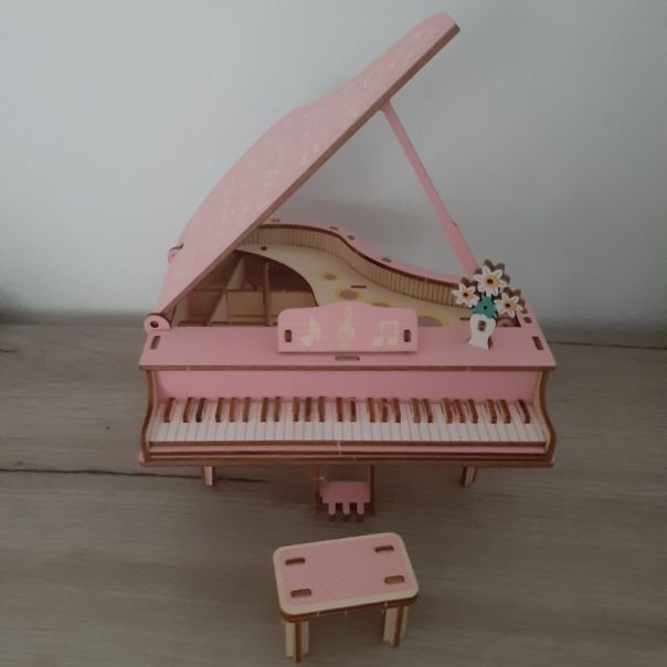 3D drvena slagalica-pink klavir - 63