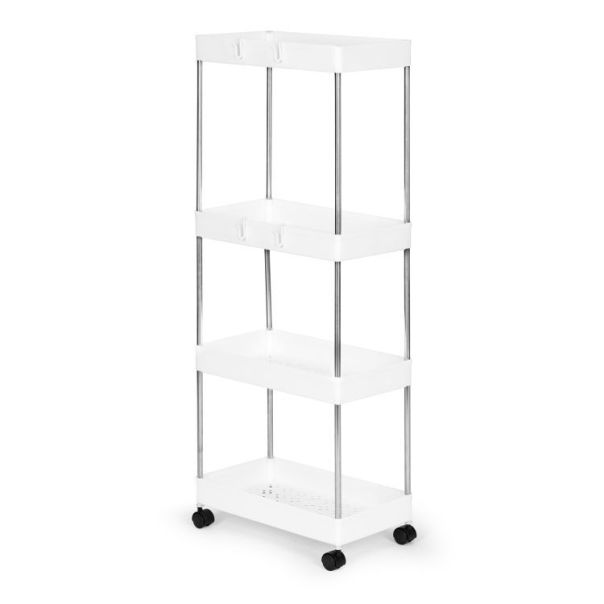 MODERNHOME Plastična polica na stalku sa 4 police i točkićima - EP2751988