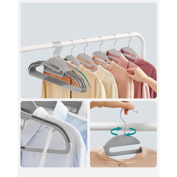 OSKAR Plastične vešalice sive 20kom crp41g - EP2827339