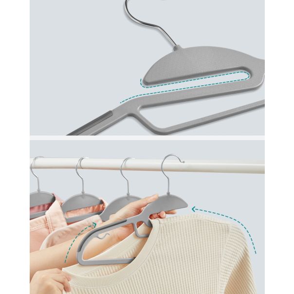 OSKAR Plastične vešalice sive 20kom crp41g - EP2827339