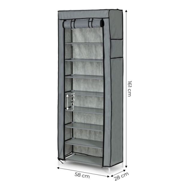 MODERNHOME Platneni cipelarnik sa policama - PJJSC003