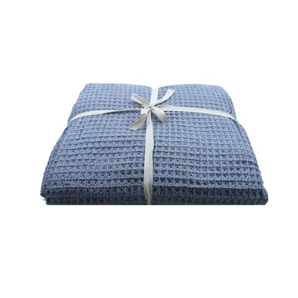 DEKOR DOM Prekrivač SOFT VAFEL 220x240cm Jeans - 024559