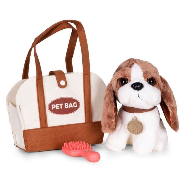 ECO TOYS Plišana igračka za decu, štene beogle, torba + četka za negu - EP2749337