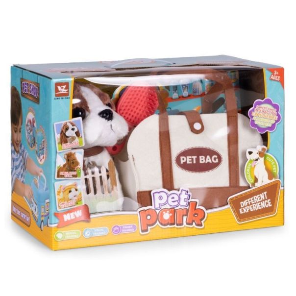 ECO TOYS Plišana igračka za decu, štene beogle, torba + četka za negu - EP2749337