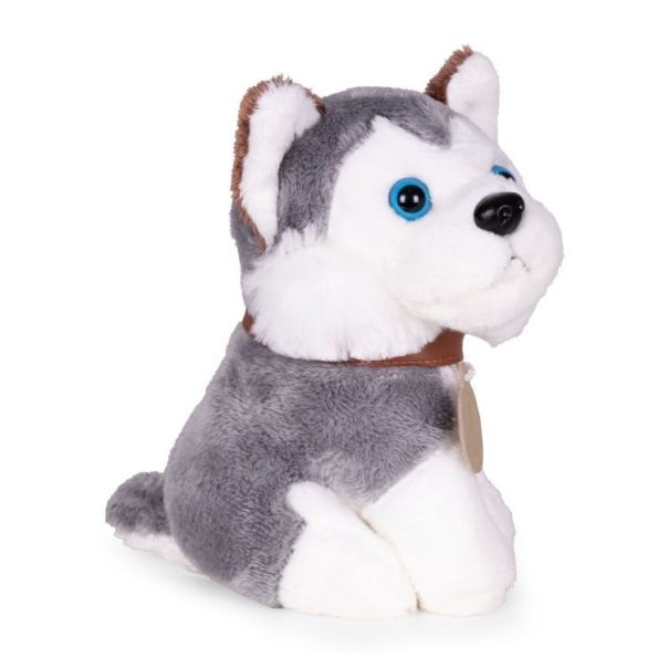ECO TOYS Plišana igračka za decu, štene husky, torba + četka za negu - EP2749340