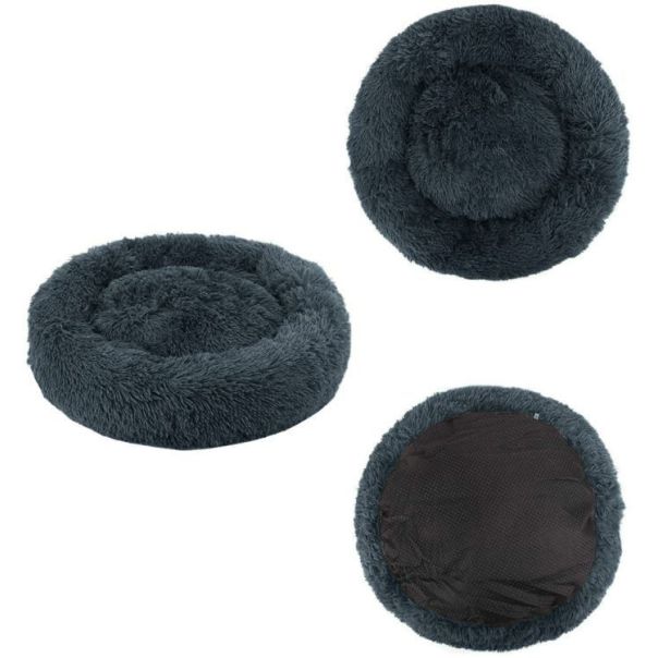 PETSI Plišani krevet za kućne ljubimce 80cm tamno siva - MODEL_15298_1