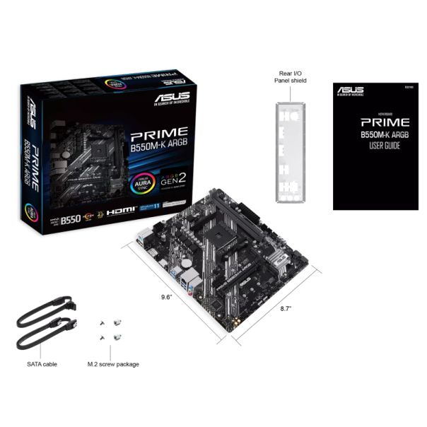 ASUS Matična ploča PRIME B550M-K ARGB - PLO03614