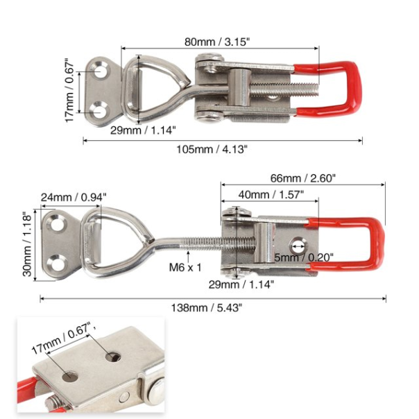 Podesiva zglobna stezaljka 180KG set celicna - 209764