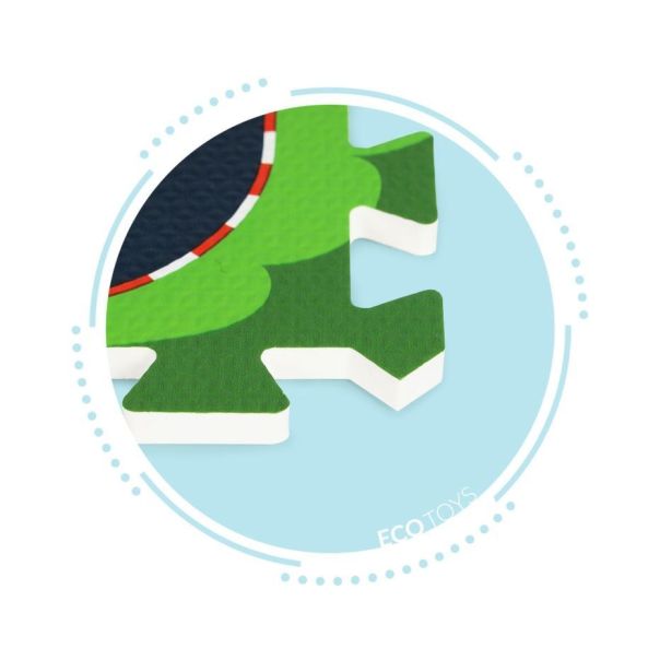 ECO TOYS Podloga za igru 114x86cm Puzzle city - 0121