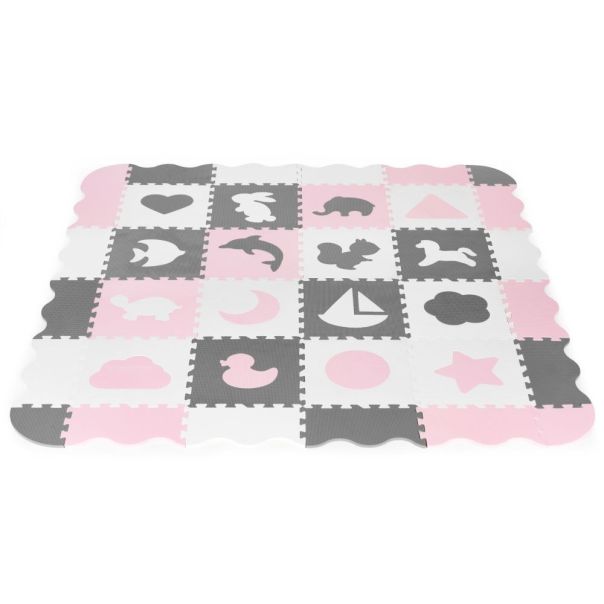 ECO TOYS Podne puzzle sa ogradicom Dry pool, 36 delova - ECOEVA013