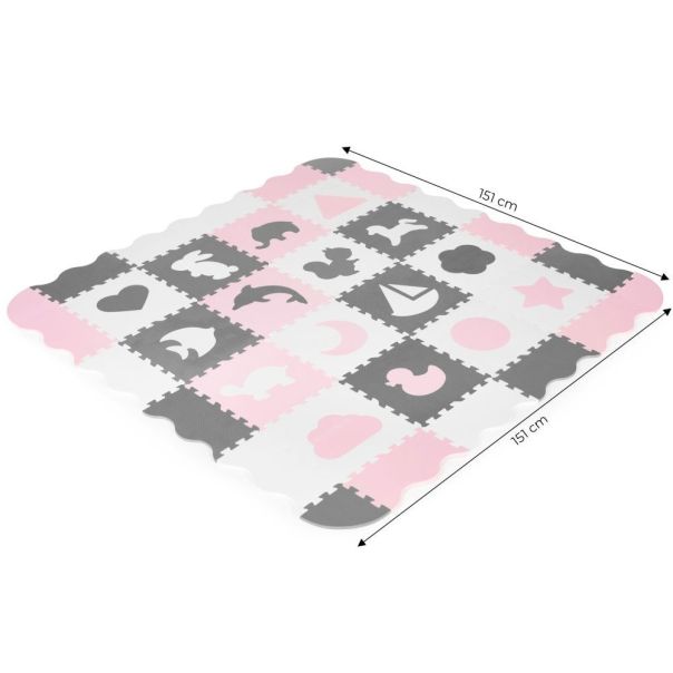 ECO TOYS Podne puzzle sa ogradicom Dry pool, 36 delova - ECOEVA013