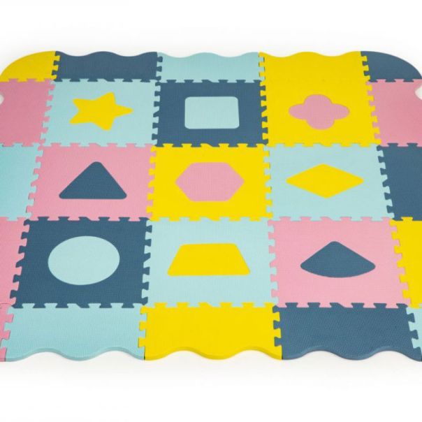 ECO TOYS Podne puzzle sa ogradom Dry pool, 25 delova - ECOEVA008