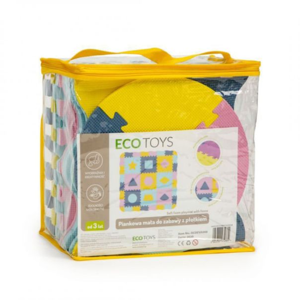 ECO TOYS Podne puzzle sa ogradom Dry pool, 25 delova - ECOEVA008