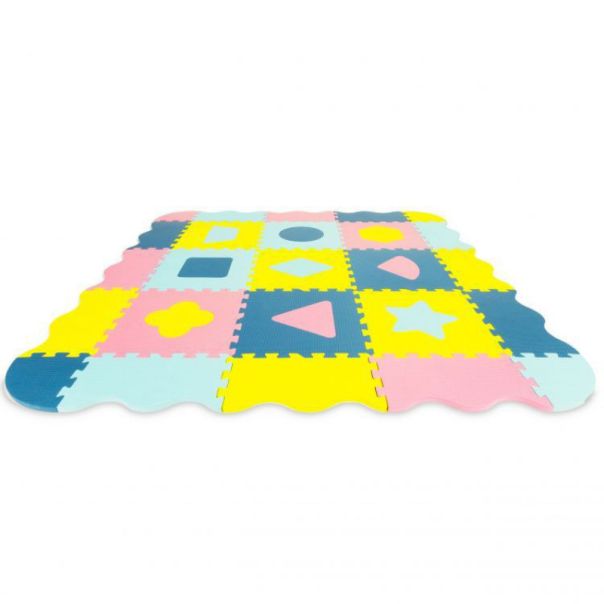 ECO TOYS Podne puzzle sa ogradom Dry pool, 25 delova - ECOEVA008