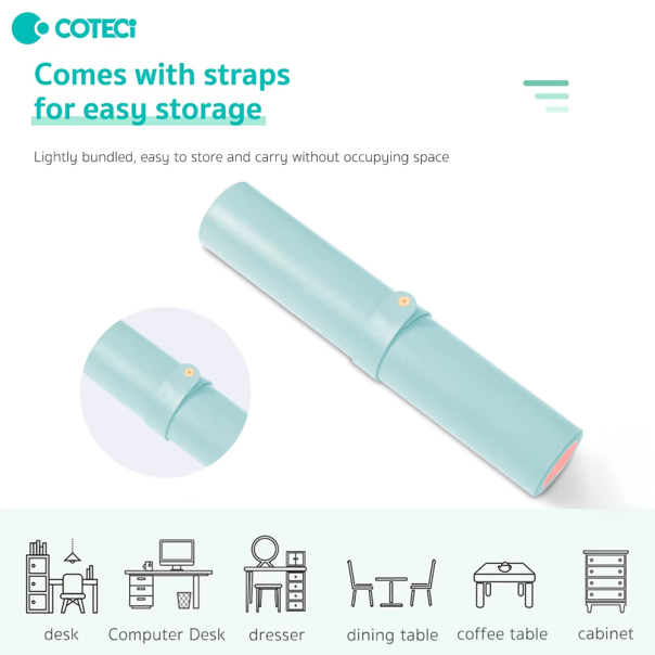 Podloga za miš Coteci L (40 x 80 cm) crno crvena - 224168-1