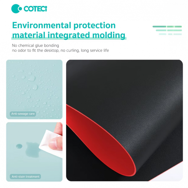 Podloga za miš Coteci L (40 x 80 cm) teget žuta - 224167