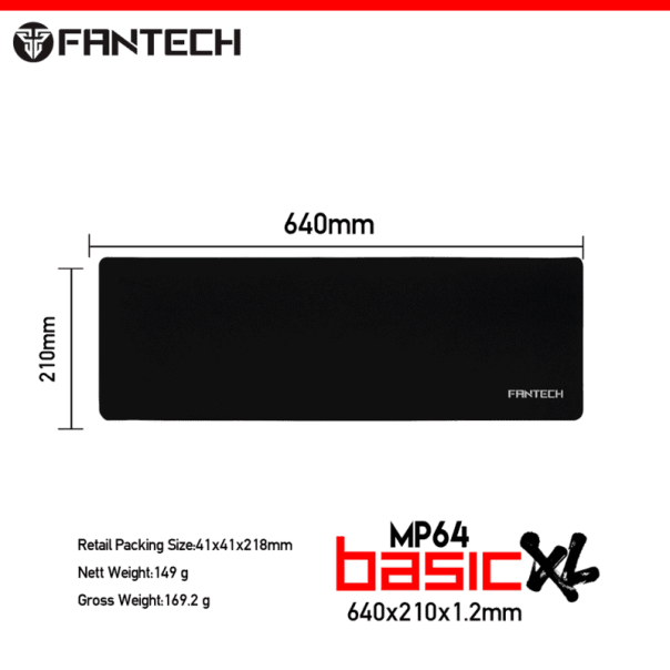 FANTECH Gejmerska podloga za miš FANTECH MP64 XL 640x210 mm - FT61557