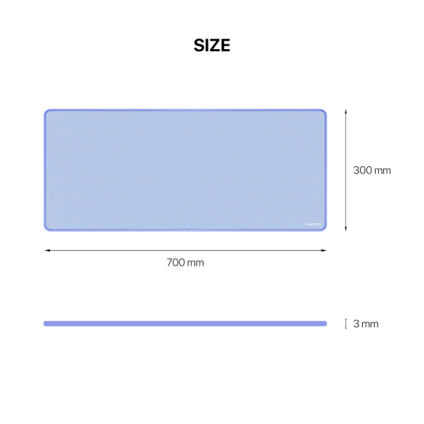 FANTECH Podloga za miš 70x30cm MP70 Basic, ljubičasta - 221874