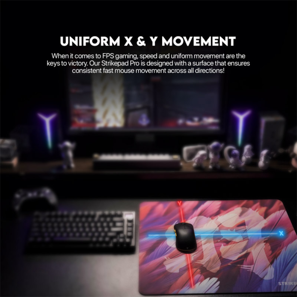 Podloga za miš Fantech MST491P Holographic Strikepad PRO crvena - G213448