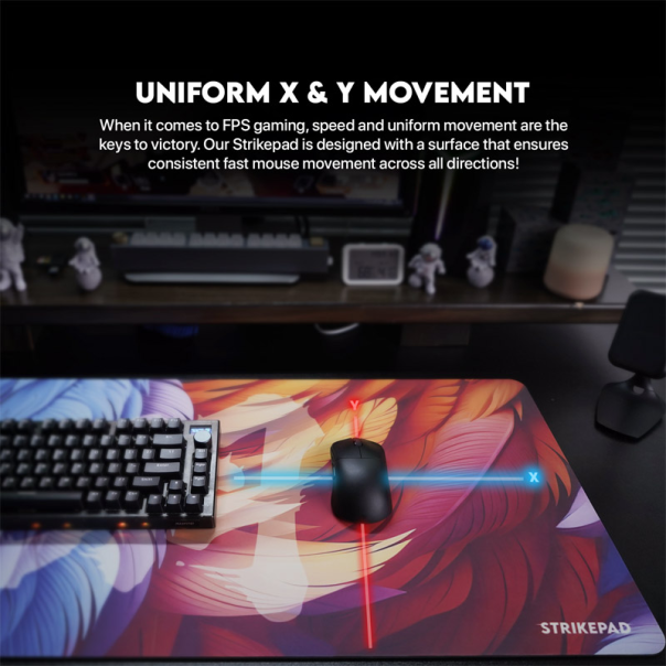 Podloga za miš Fantech MST901 Holographic Strikepad plava - G213447