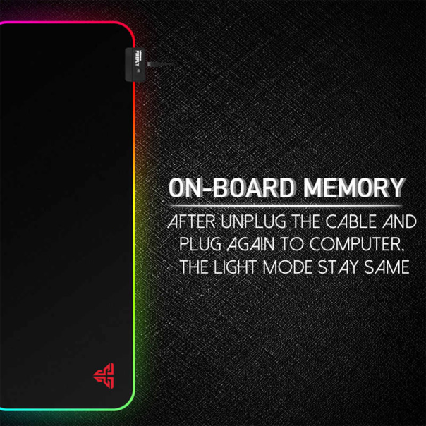 Podloga za miš Fantech RGB Firefly MPR800S crna - G65638