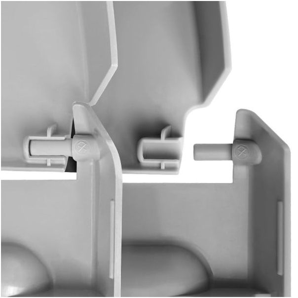 VILDE Kutija za odlaganje voća i  povrća sa poklopcem 13L, crna/siva - KUH000041A00000