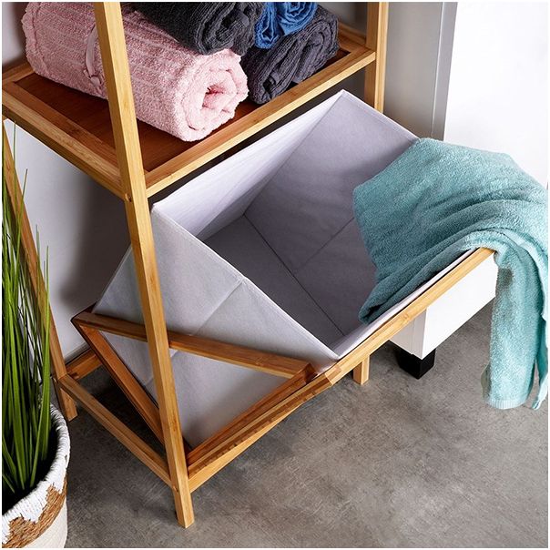 VILDE Kupatilska polica sa korpom za veš 569633 - POL000023A00000