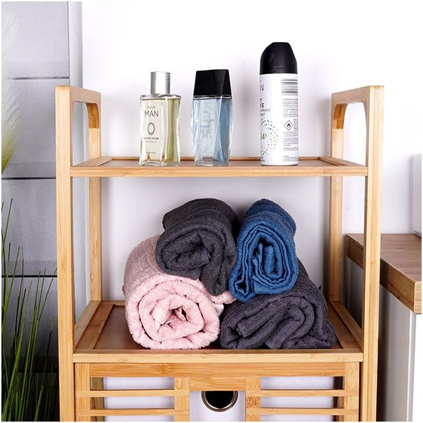 VILDE Kupatilska polica sa korpom za veš 569633 - POL000023A00000