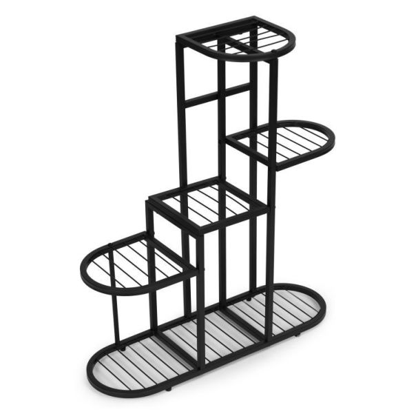 MODERNHOME Polica za cveće 5 nivoa crna - EP2828241