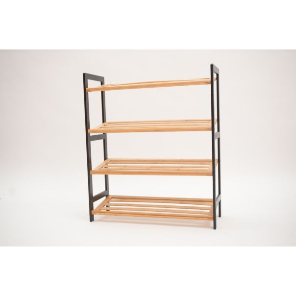 BOLZZ Polica za obucu 4 nivoa bamboo bela - EP2742356