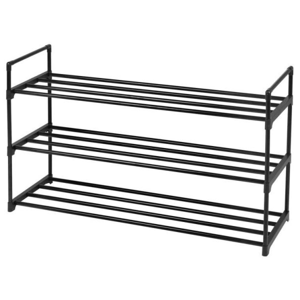 MODERNHOME Polica za obucu crna 3 nivoa - MODEL_2119_1