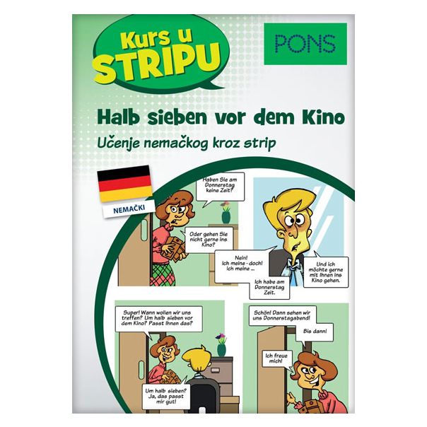 PONS kurs u stripu - nemački: halb sieben vor dem Kino - 9788653308933