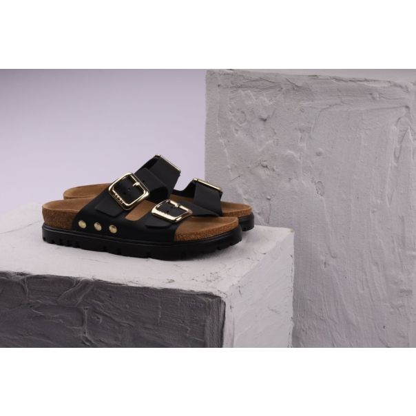 LEON Ženska papuča portofino -crna - 6010-CR