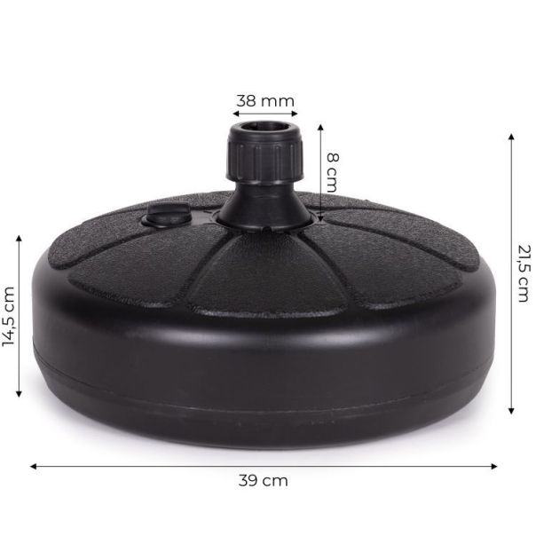 MODERNHOME Postolje za suncobran, crna - YB17013